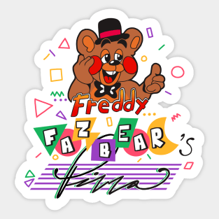 the NEW and IMPROVED freddy fazbear's pizza Sticker